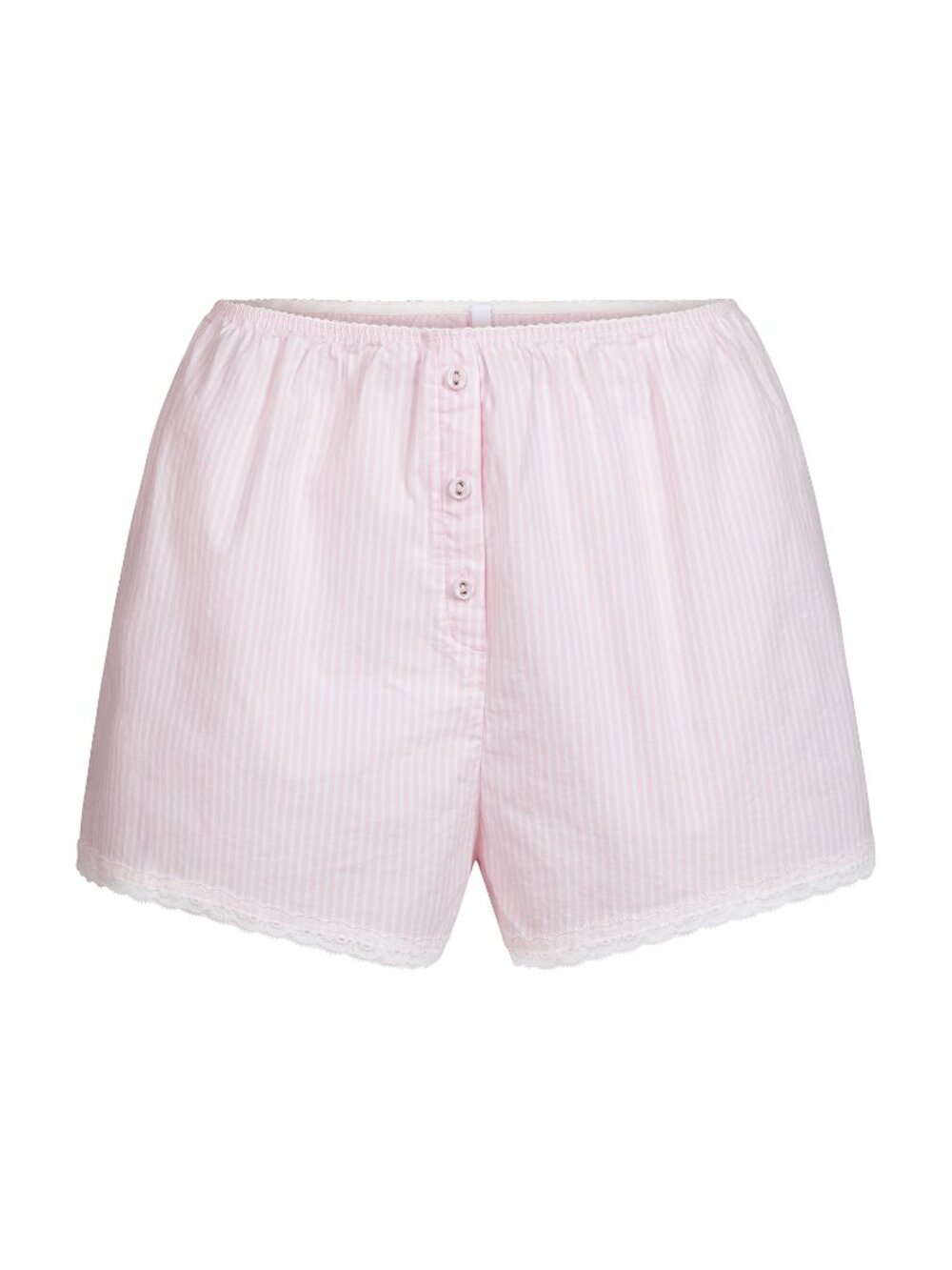 SKIMS Cotton Poplin Sleep Short Cherry Blossom Stripe Size M NWT